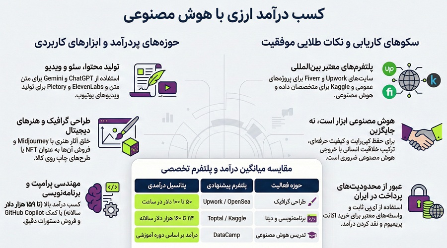 درآمد دلاری با هوش مصنوعی